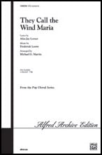 They Call the Wind Maria SATB choral sheet music cover